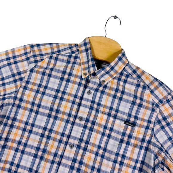 Eddie Bauer Other - Eddie Bauer‎ Mens L Classic Fit Plaid Short Sleeve Button Up Seerseeker Shirt